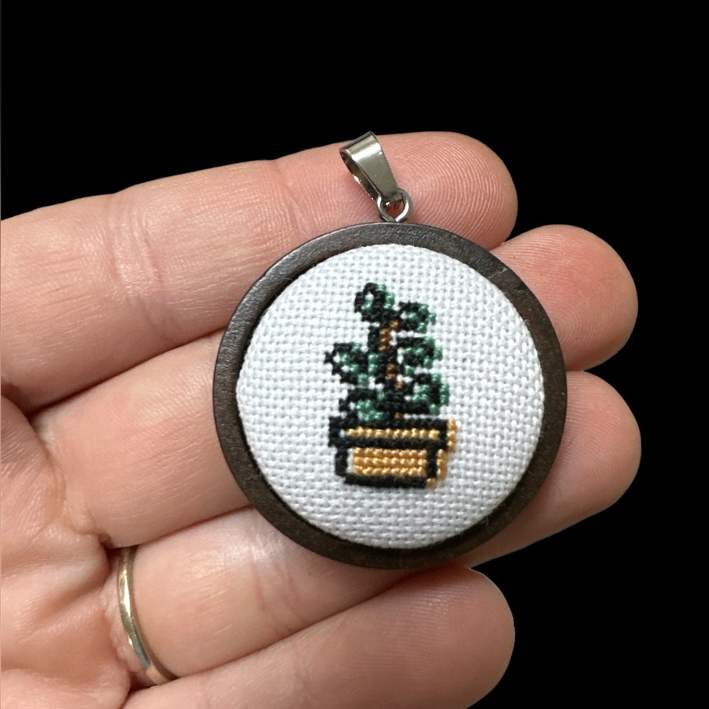 Plant handmade necklace jewelry keychain gift
